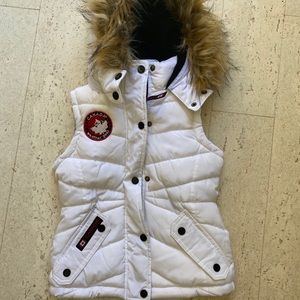 Canada Weather Gear White Puffer Vest 5/6